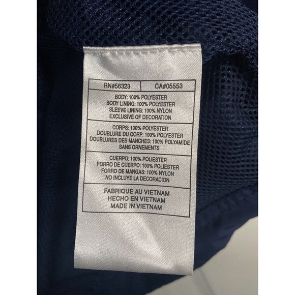 Y2K Nike Mens Windbreaker Jacket Embroidery Blue White Large - Picture 5 of 6